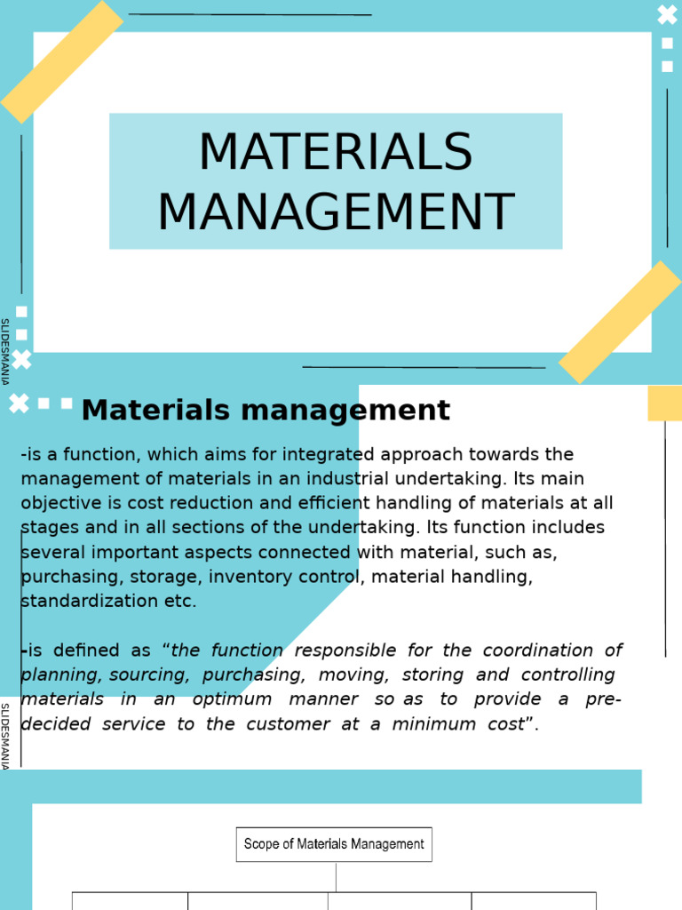 Material Management 2 | PDF | Inventory | Procurement