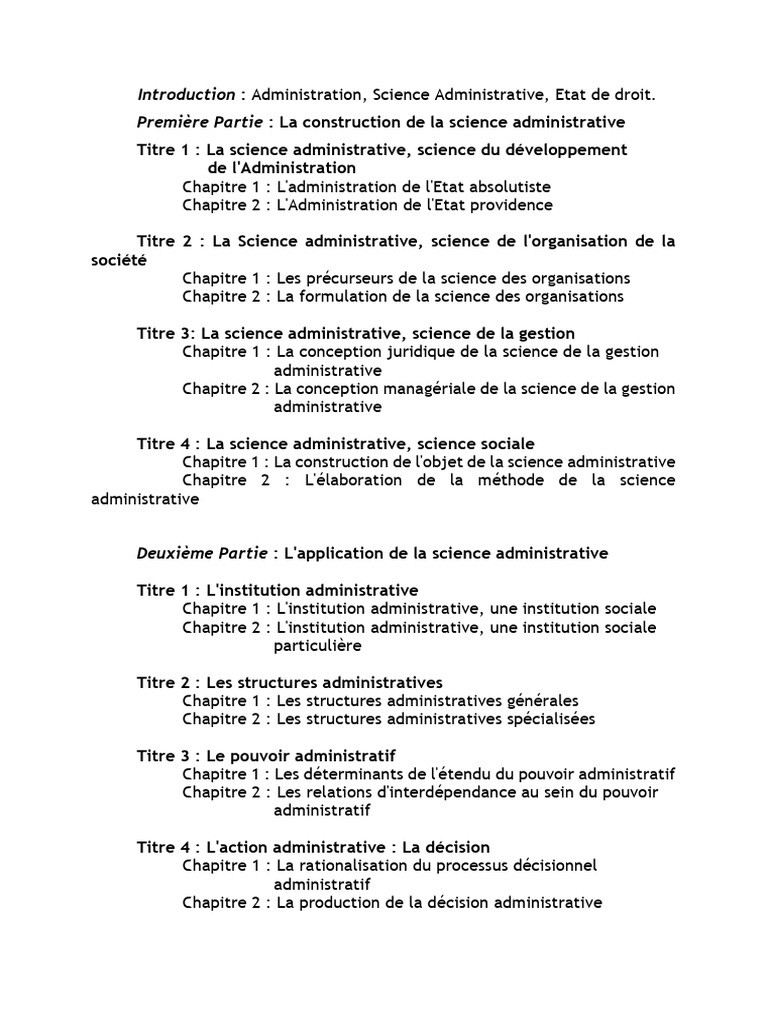 Science Administrative : Concepts et Applications | PDF | Science ...