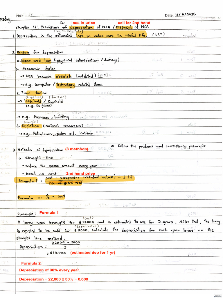 2nd Hand Price Depreciation Methods | PDF