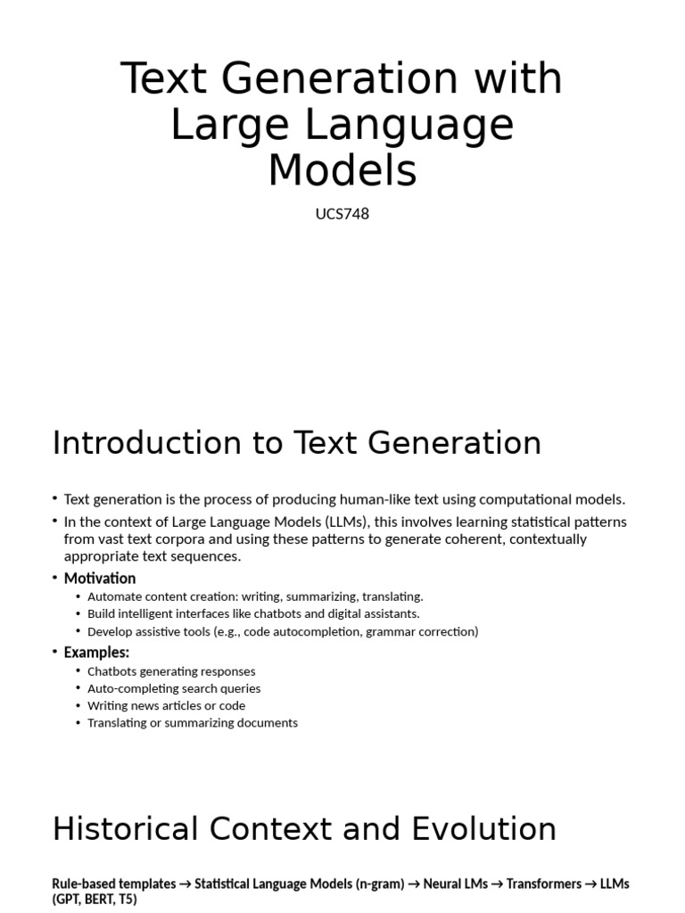 Text Generation with Large Language Models | PDF | Applied Mathematics ...