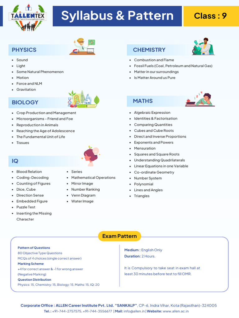 Syllabus Pattern 9 | PDF