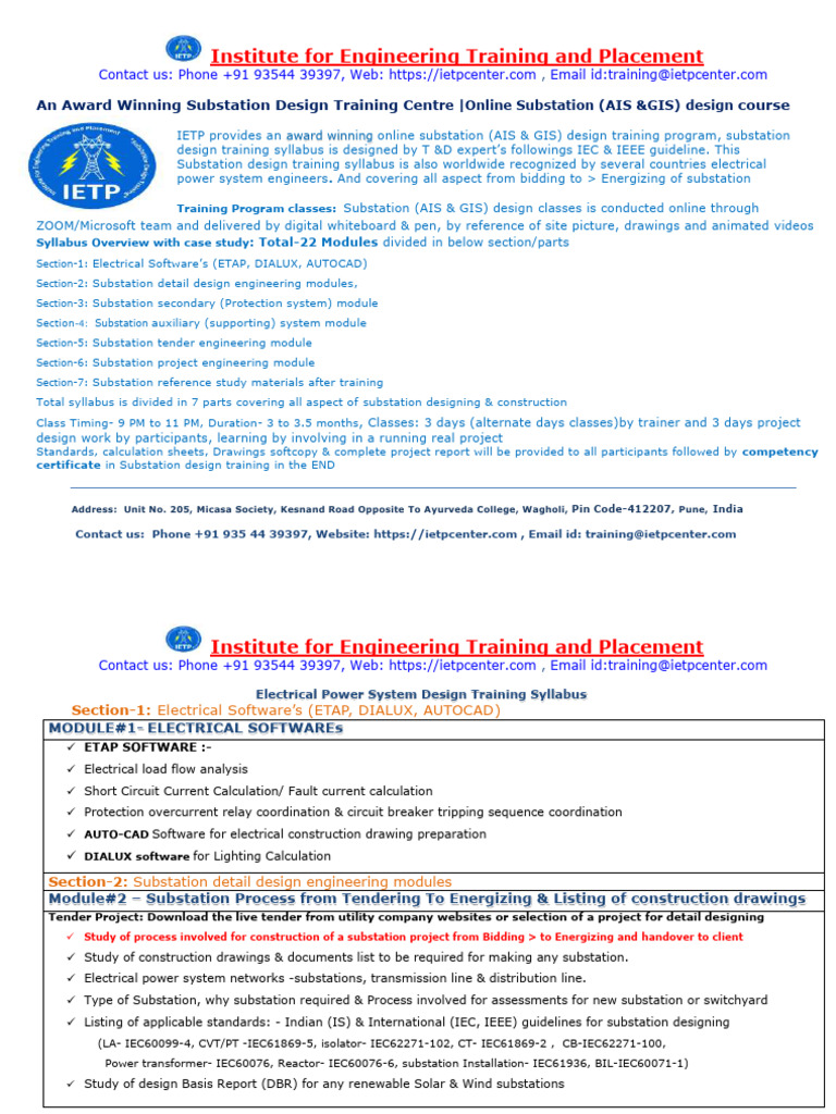 Institute For Engineering Training and Placement: An Award Winning ...