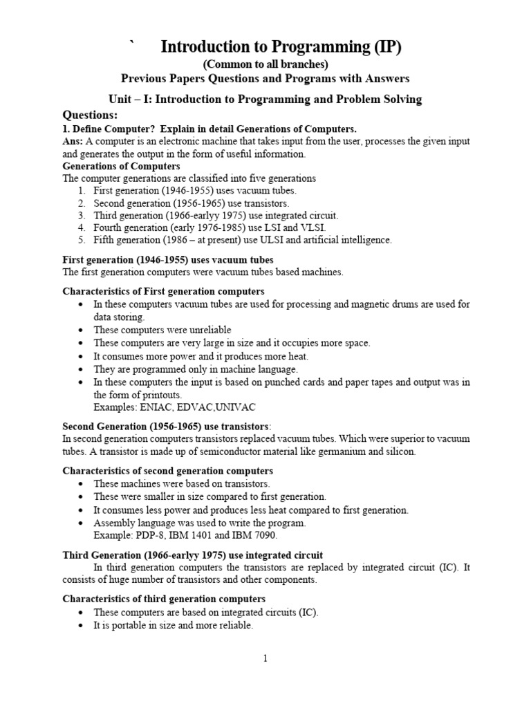2 Updated IP Question Answers | PDF | Computer Data Storage | Central ...