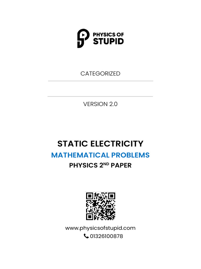 Static Electricity - Practice Sheet Version 2.0 | PDF