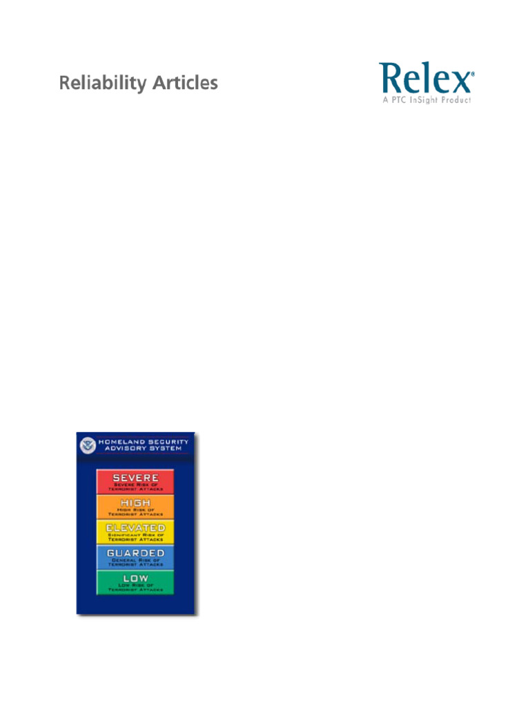 Reliability Methodologies For Quantifying Risk | PDF | Risk | Analysis