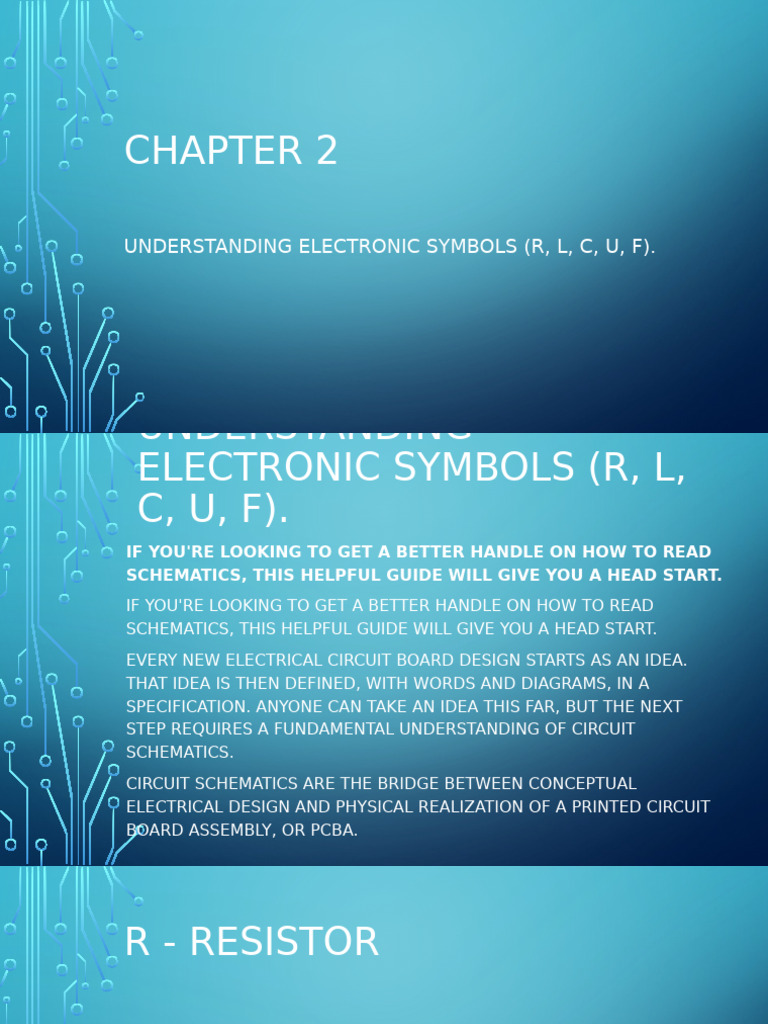 Guide to Electronic Symbols R, L, C, U, F | PDF | Diode | Bipolar ...