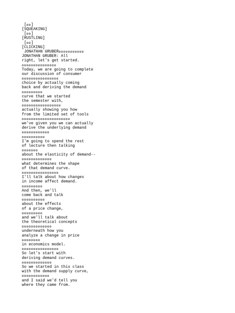 Microeconomics (MIT) (Chinese-English Bilingual Edition) 04-Demand Curves  and Income Substitution | PDF | Demand | Elasticity (Economics)