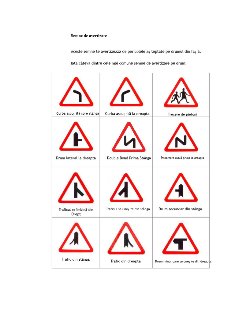 Semne de Circulație | PDF