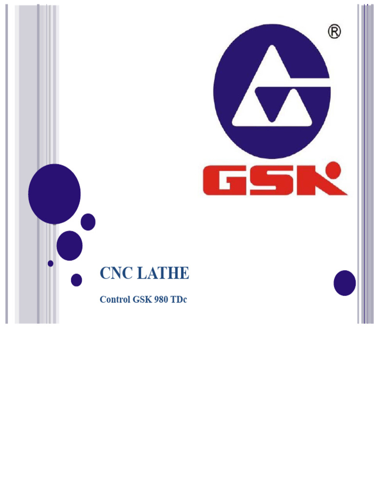 CNC Lathe GSK 980 TDC Overview | PDF | Ellipse | Cartesian