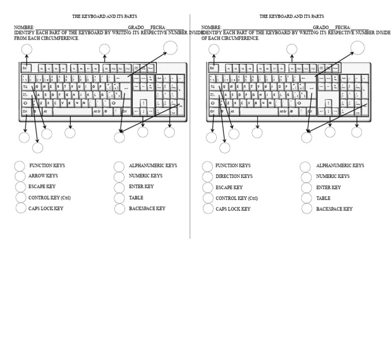 Keyboard Parts Identification Guide | PDF