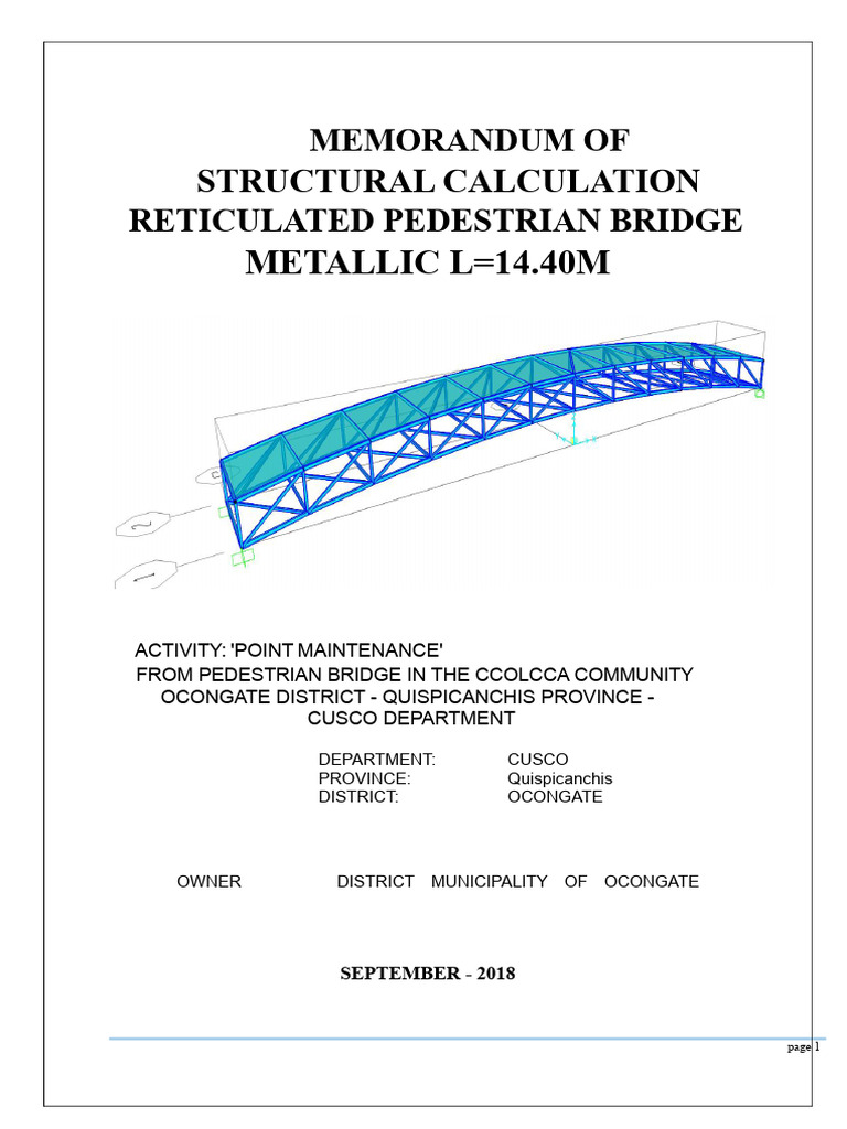Memory Calculation Structure - Bridge - 14.40 | PDF | Young's Modulus ...