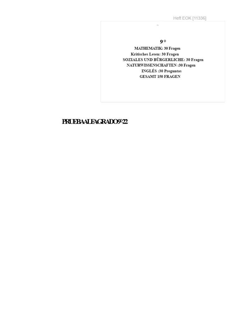 Alpha Test 9. Grade - 22 | PDF