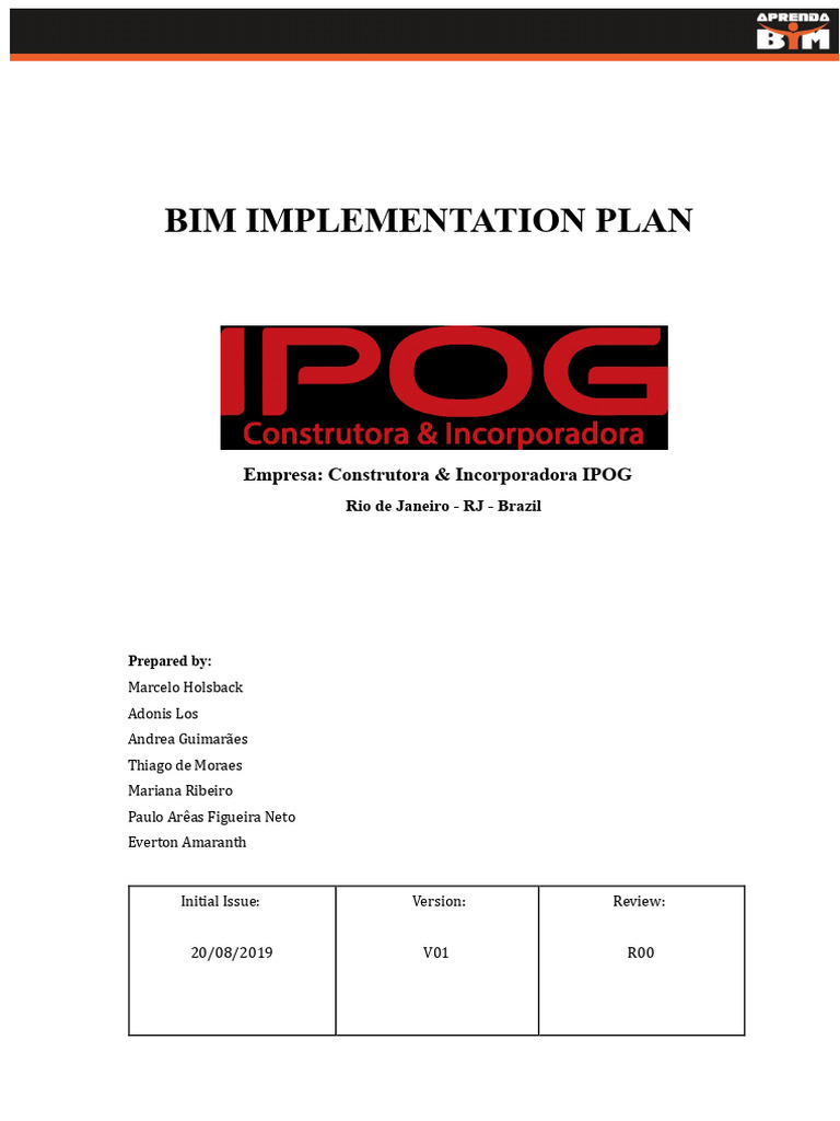 BIM Implementation Plan Overview | PDF | Building Information Modeling ...