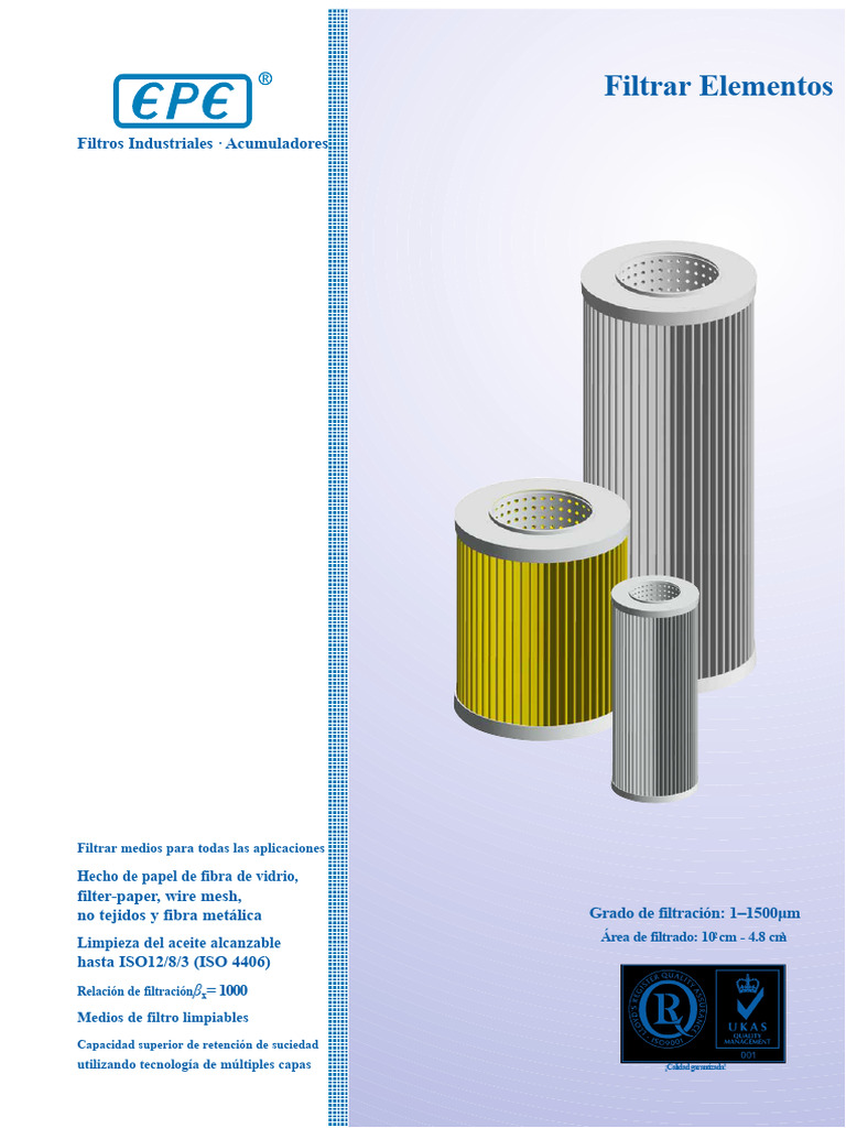 Filtros - EPE PDF | PDF | Filtración | Papel