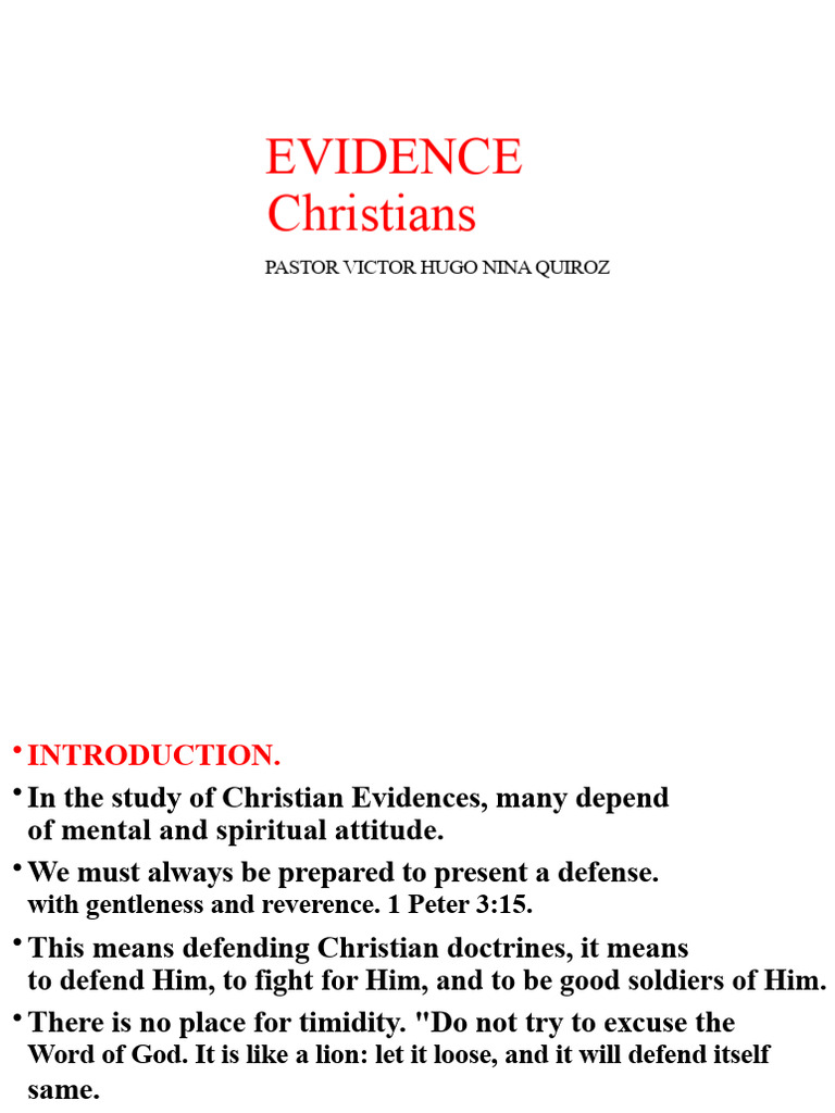 Defending Christian Faith and Evidence | PDF | Jesus | Gospel Of John