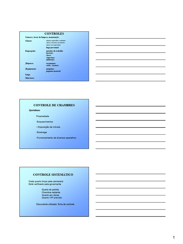 Controle de Quartos | PDF