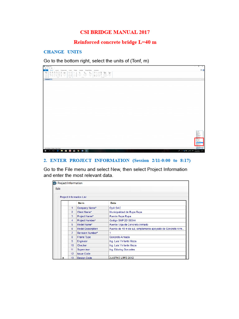 CSI Bridge Manual: Reinforced Concrete Guide | PDF | Beam (Structure ...