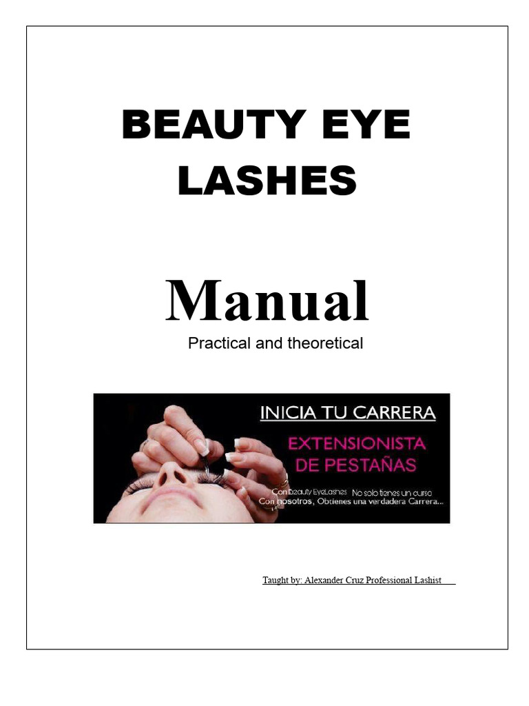 Eyelash Extensions Training Manual | PDF | Adhesive