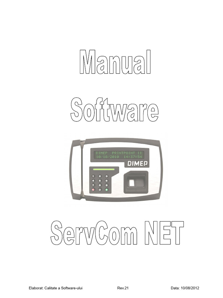 Manual ServCom NET R21.00 PDF | PDF