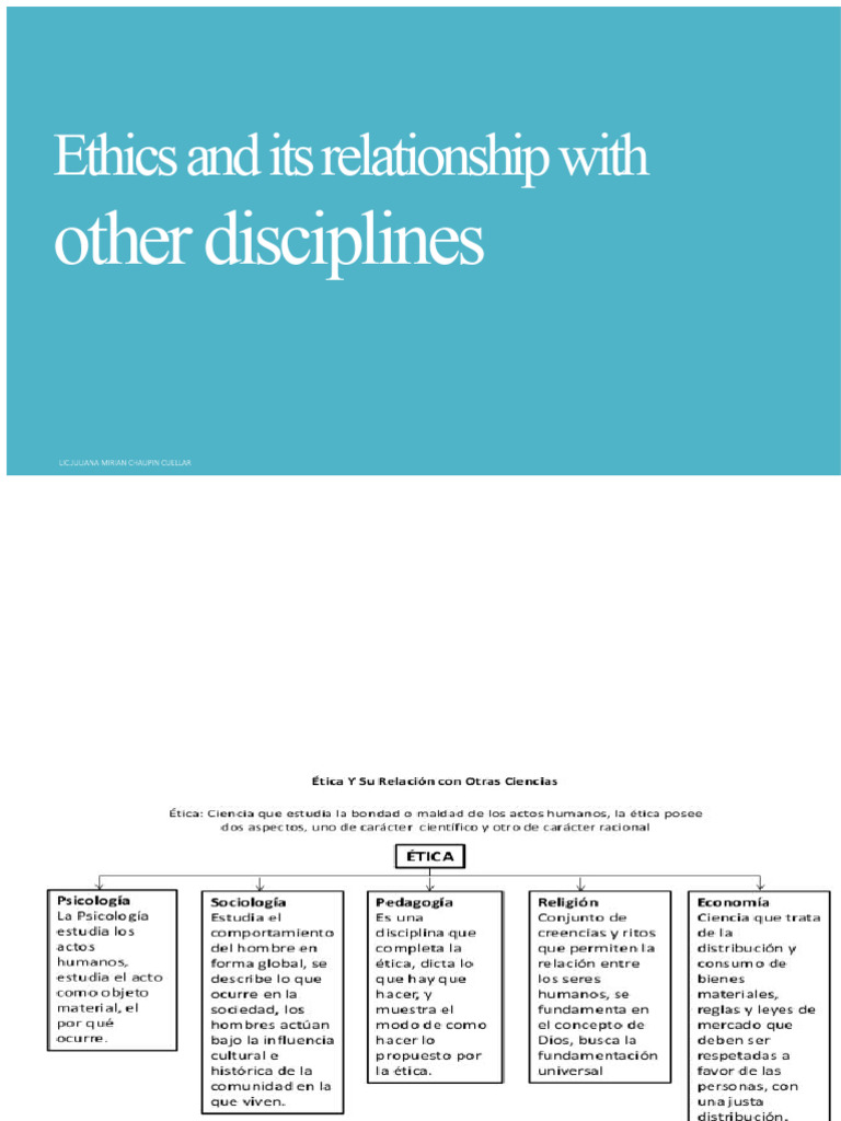 Ethics and Relationship with Other Disciplines | PDF | Value (Ethics ...