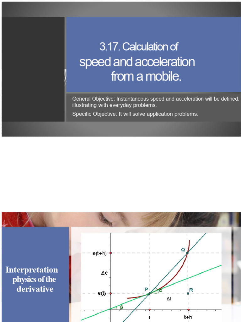 3.11. Calculation of Speed and Acceleration of a Mobile Object. | PDF ...