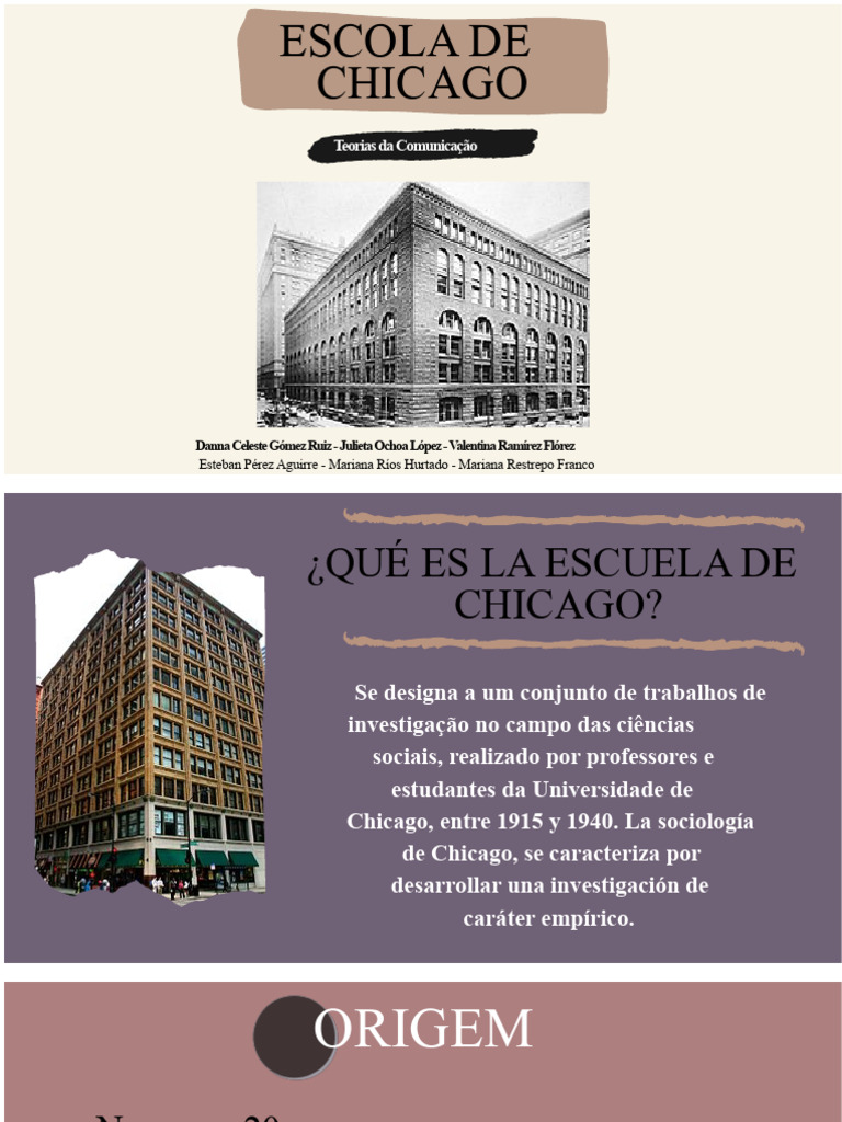 Escola de Chicago: Comunicação e Sociologia | PDF | Sociologia ...
