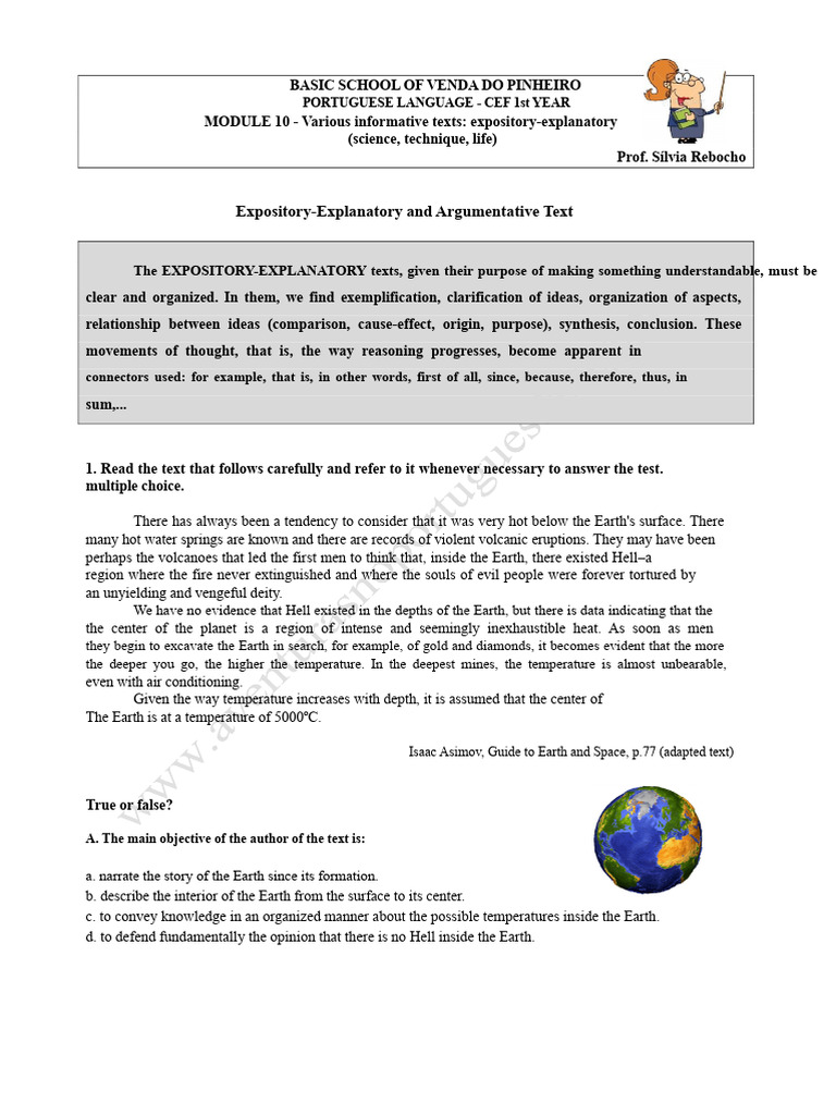 Expository-explanatory and argumentative text | PDF | Earth | Volcano