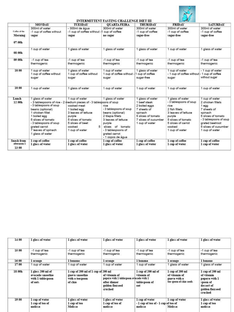 Intermittent Fasting Diet Plan | PDF | Teaspoon | Beetroot