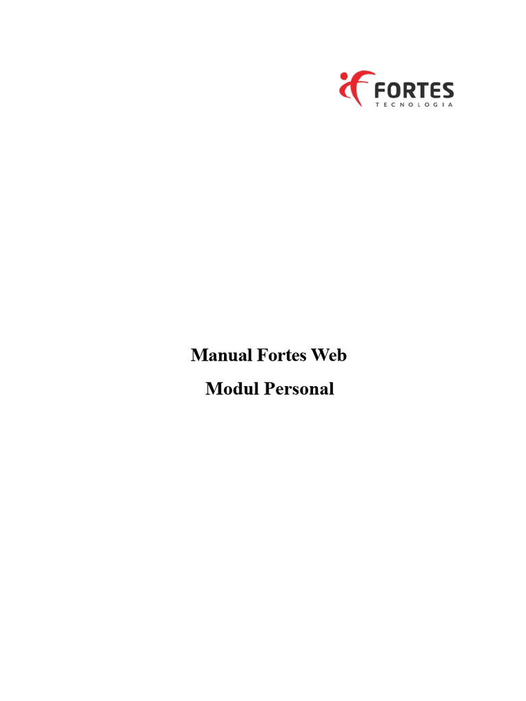 Manual Fortes Web Modul Personal | PDF