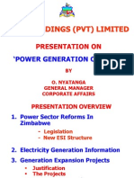 ZESA Holdings presents on power generation options and projects