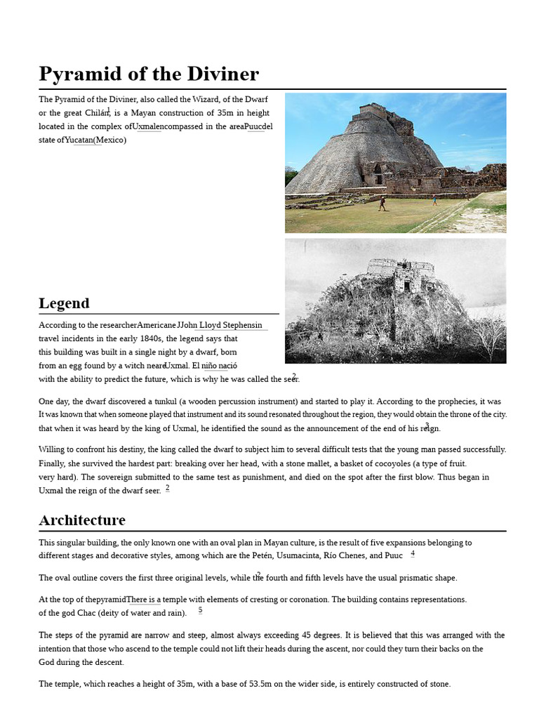 Pyramid of the Diviner | PDF | Temple | Maya Civilization