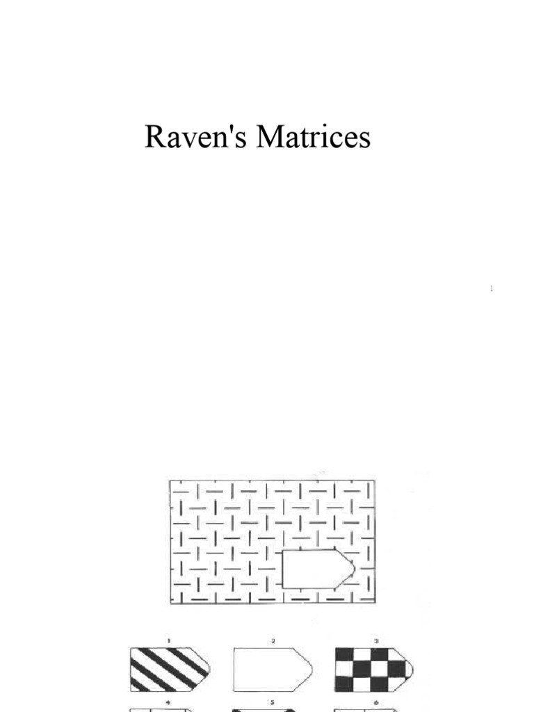Raven Matrices | PDF