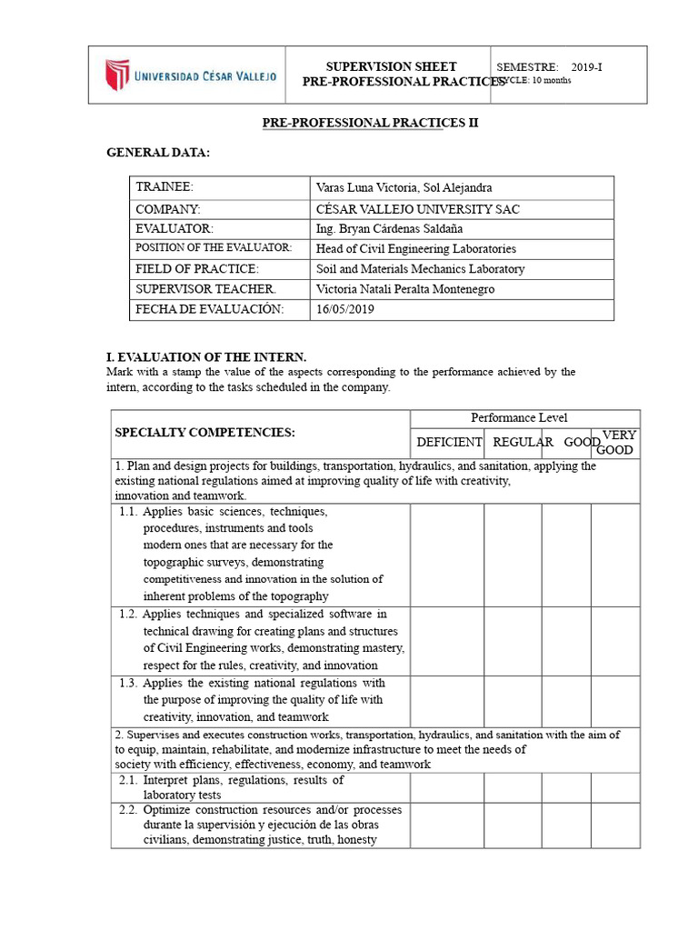 Supervision Sheet - Civil | PDF | Innovation | Engineering