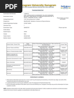 PPU Semester-1 Exam Registration Form | PDF