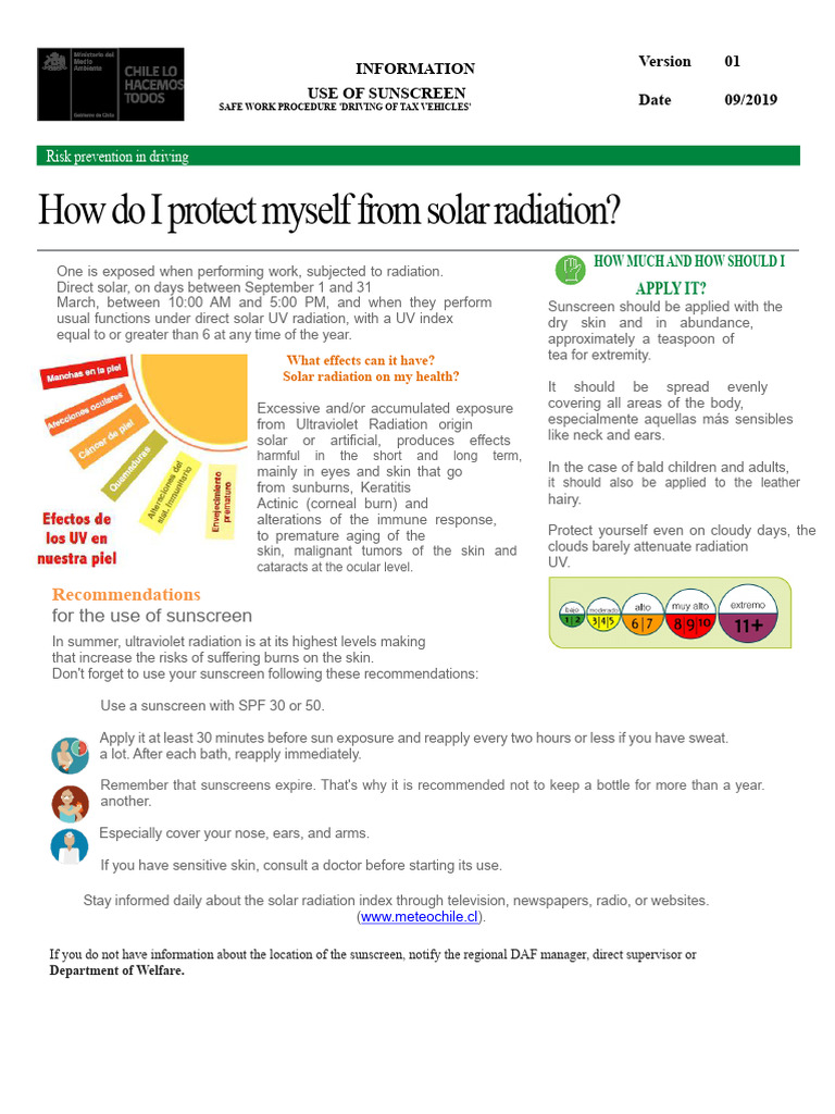 INFORMATIVE USE OF SUNSCREEN.docx | PDF | Sunscreen | Ultraviolet