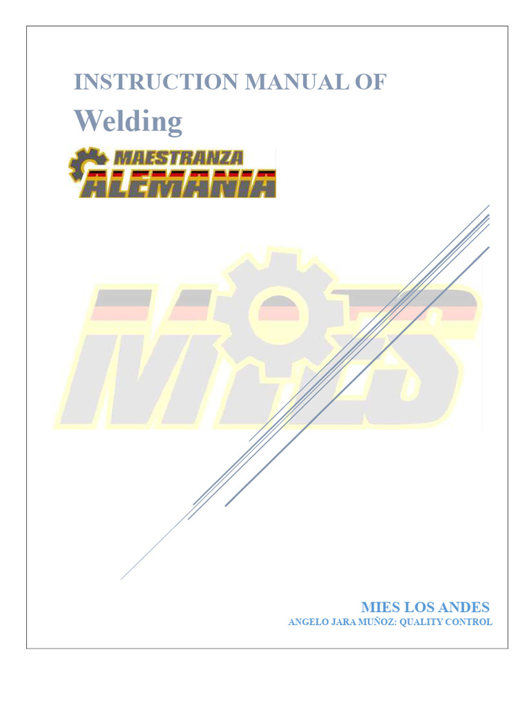 Welding Instruction Manual Overview | PDF | Welding | Construction