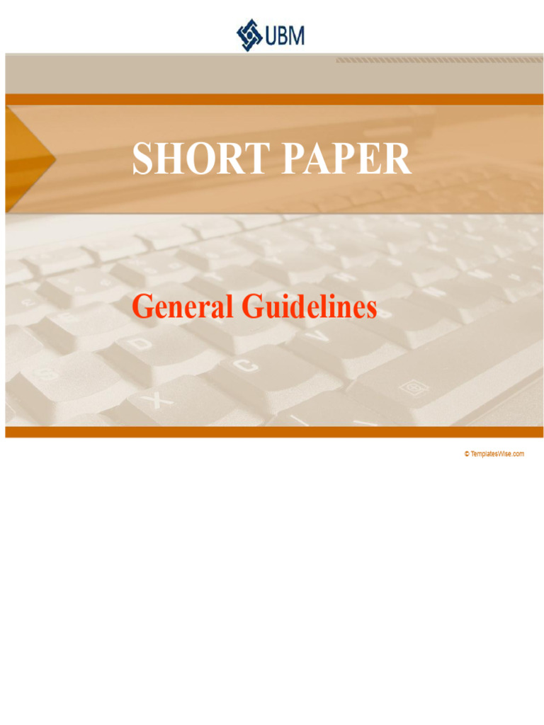 Short Paper Guidelines for Students | PDF | Bibliography