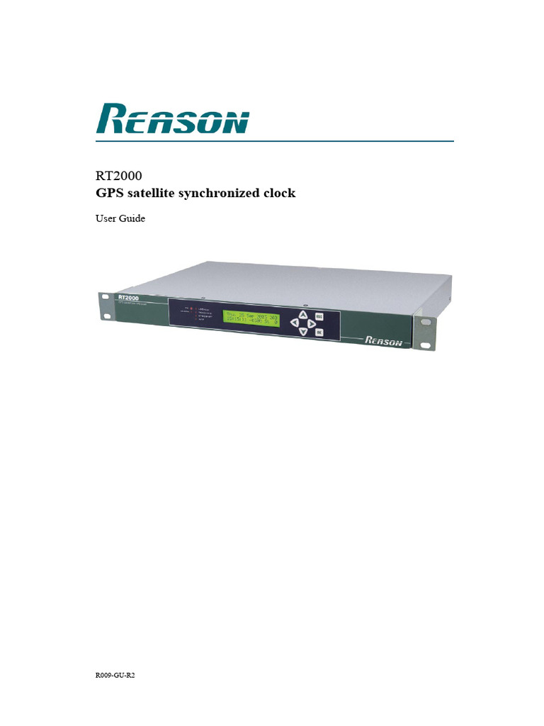 RT2000 GPS Clock User Guide | PDF | Daylight Saving Time | Fiber Optic ...