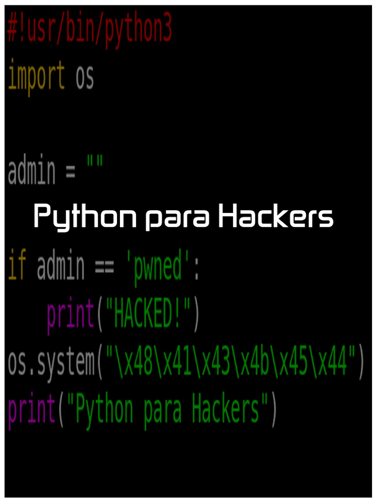 Ebook Python para Hackers | PDF | Prueba de penetración | Protocolos de ...