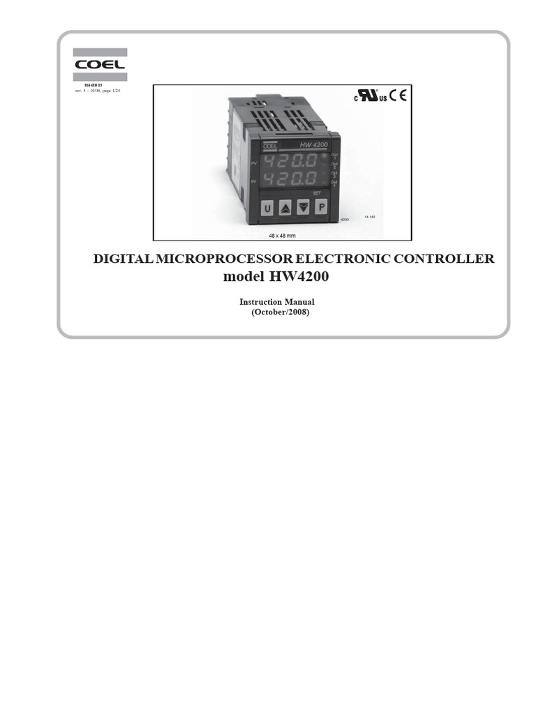 HW4200 Digital Controller Manual | PDF | Parameter (Computer ...