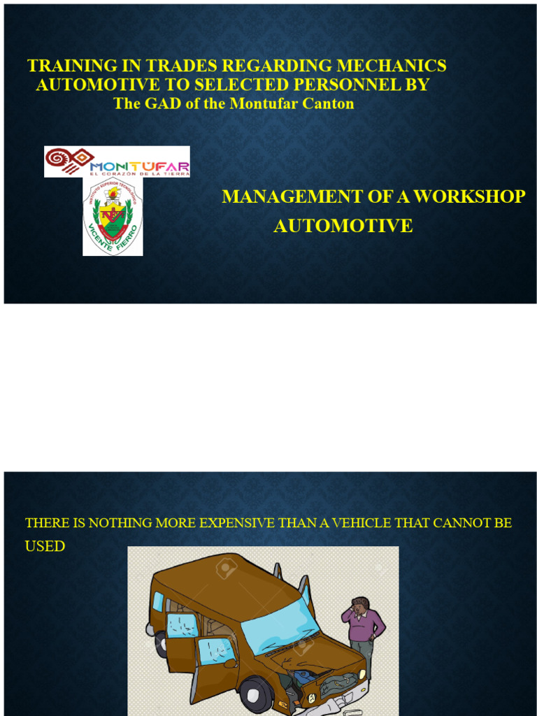 Automotive Workshop Management Training | PDF | Auto Mechanic | Door