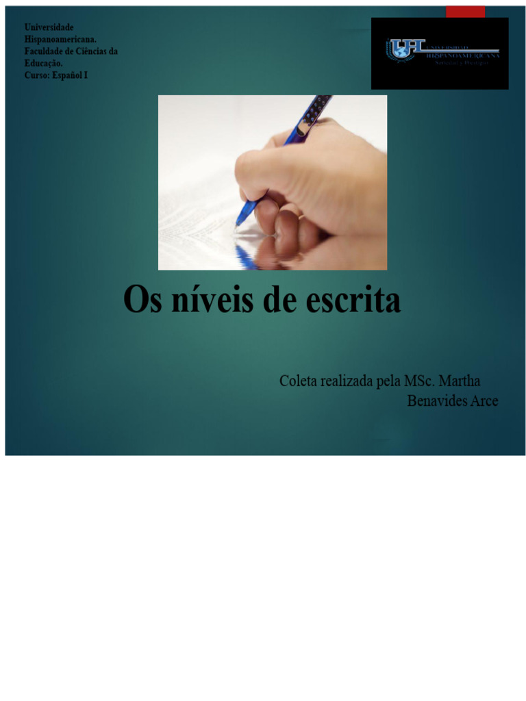 Níveis de Escrita Emilia Ferreiro | PDF | Escrita | Fonema