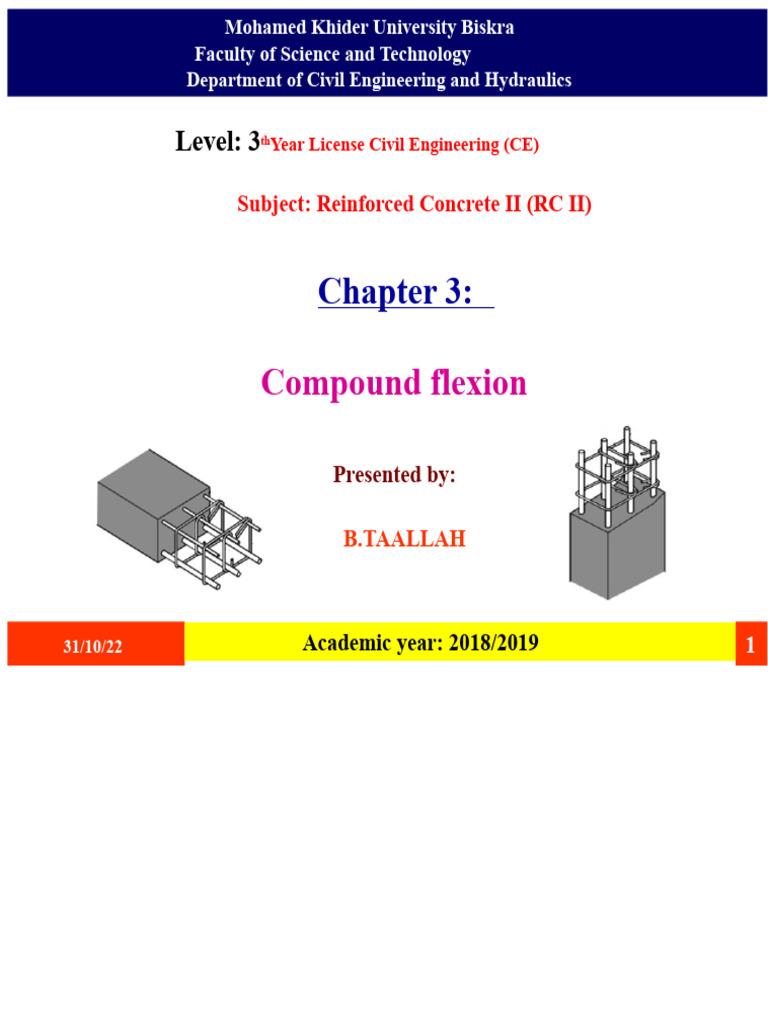 Understanding Compound Flexion in RC II | PDF | Bending | Deformation ...