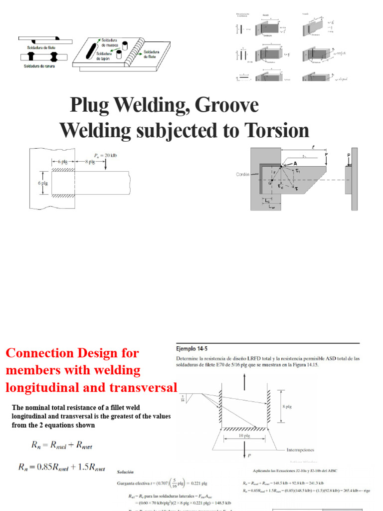 Plug and Groove Welding Design Guide | PDF | Bending | Stress (Mechanics)
