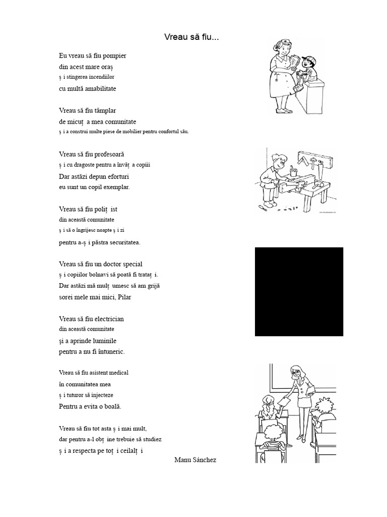 Poezie Despre Profesii | PDF