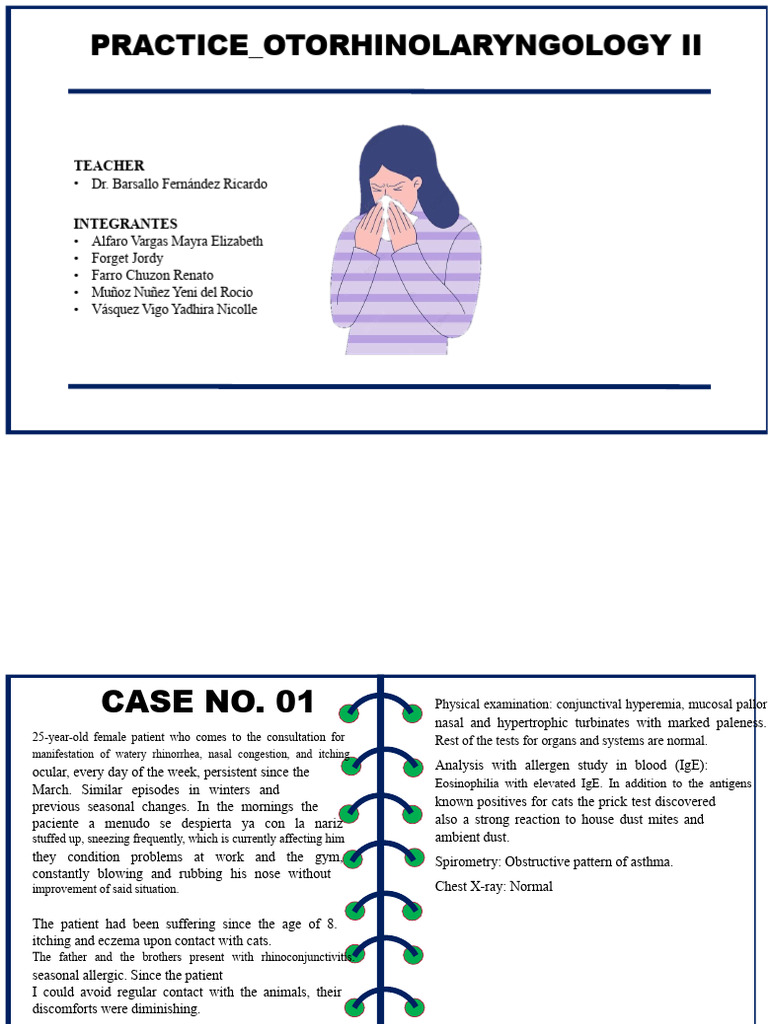 Allergic Rhinitis Case Study and Management | PDF | Allergy | Allergen