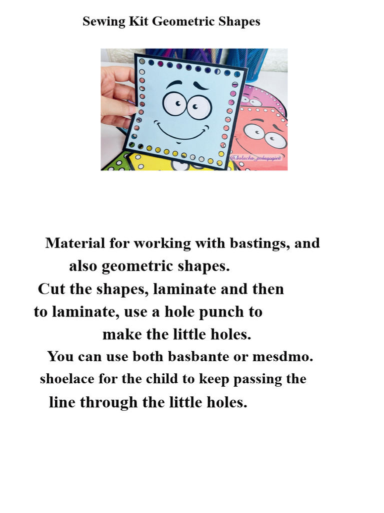 Sewing Kit Geometric Shapes | PDF