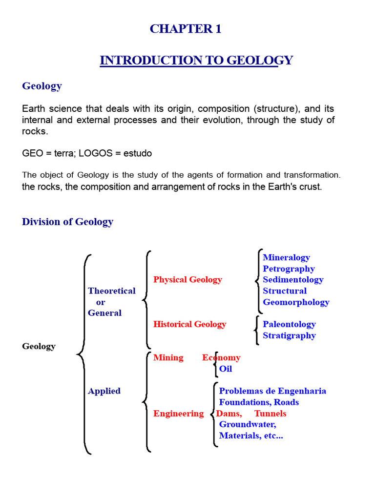 Introduction to Geology Overview | PDF | Geology | Earth Sciences