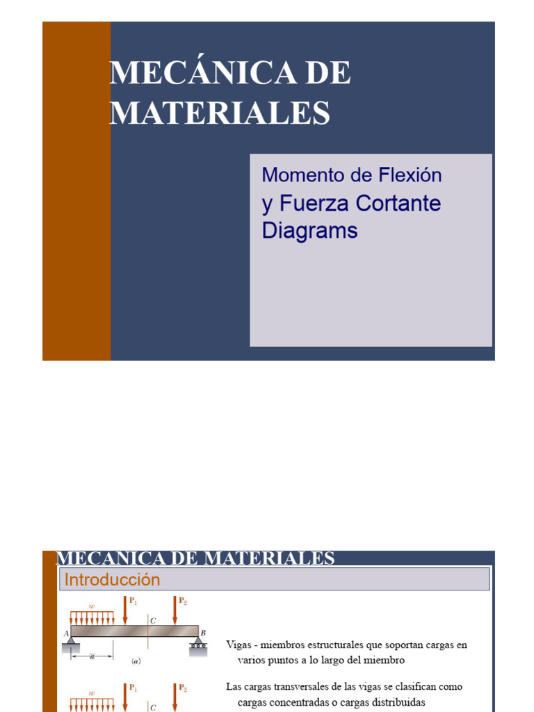 Diagramas de Cortante y Momento en Vigas | PDF | Viga (Estructura ...