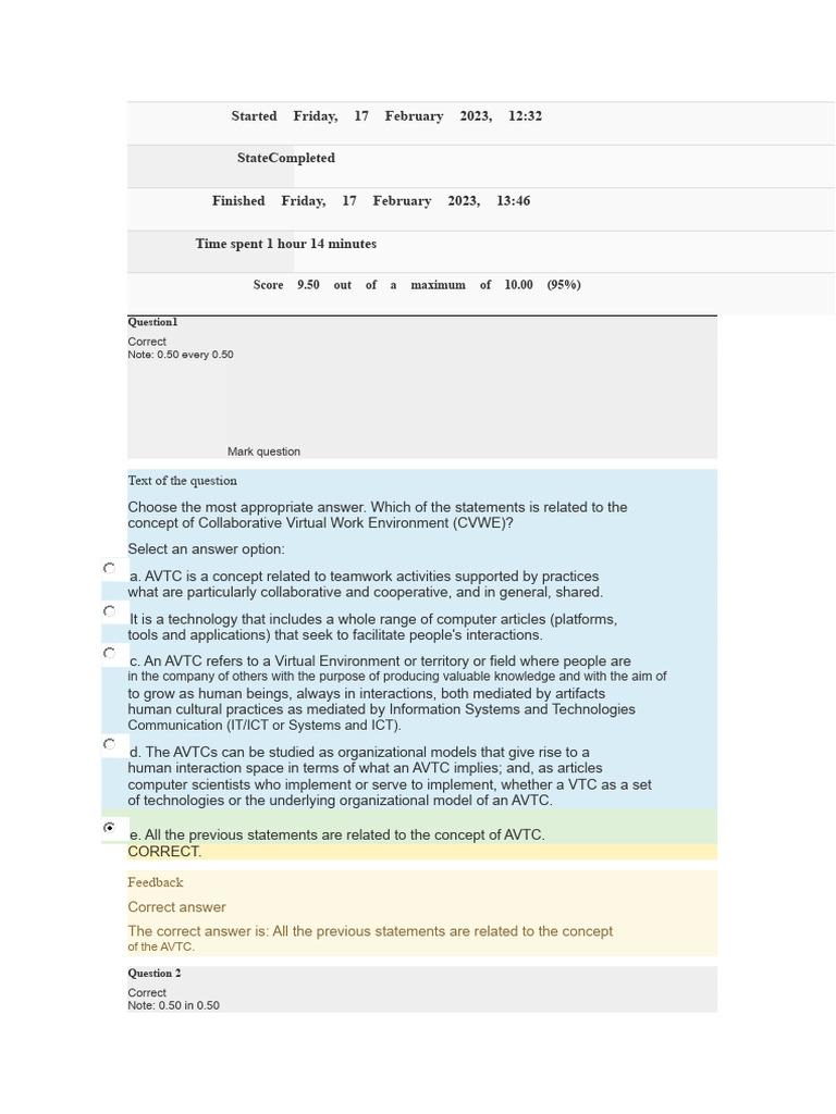 DD026 - Virtual Environments For Collaborative Work | PDF | Educational ...